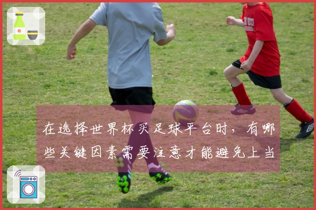 在选择世界杯买足球平台时，有哪些关键因素需要注意才能避免上当？