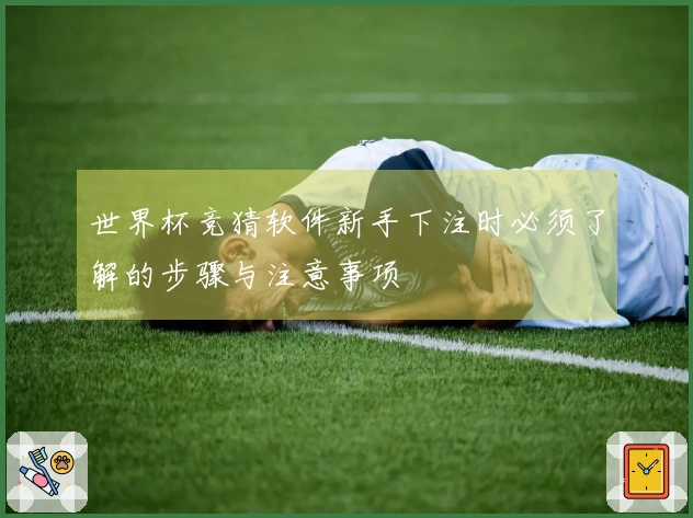 世界杯竞猜软件新手下注时必须了解的步骤与注意事项